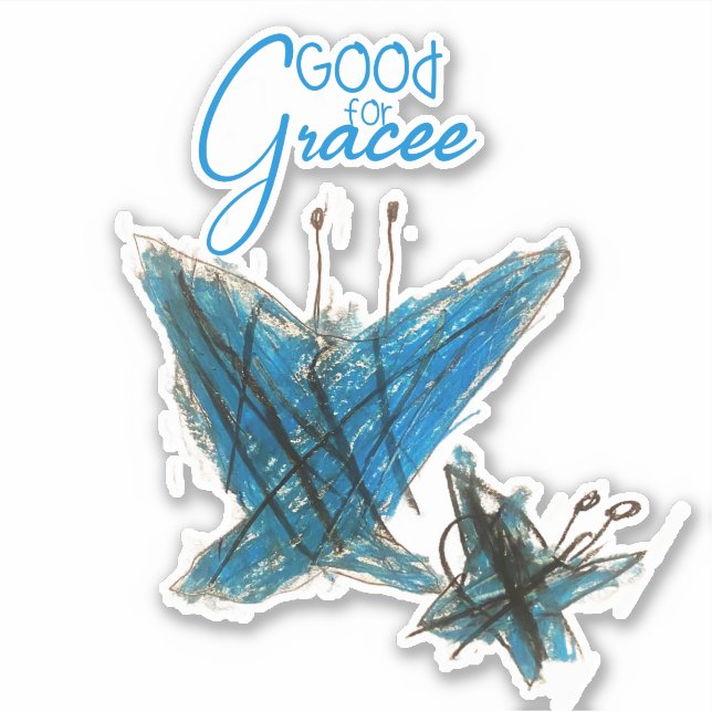 Sticker Le papillon de grâce de Brynna (Devant)