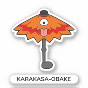 Sticker Le parapluie japonais fantôme Karakasa-obake - Yok