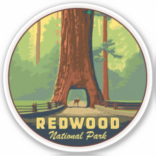 Sticker Le parc national de Redwoods