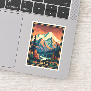 Sticker Le Parc national Retro Denali