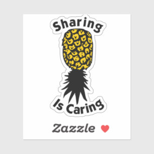 Sticker Le partage, c'est l'autocollant Caring