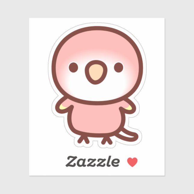 Sticker Le perroquet de Rubino Bourke (Feuille)