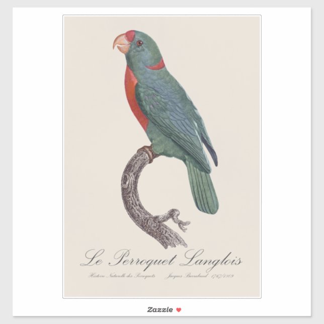 Sticker Le Perroquet Langlois (Feuille)
