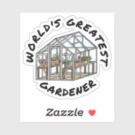 Sticker Le plus grand jardinier du monde, jardiner amusant