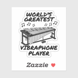 Sticker Le plus grand joueur de vibraphone du monde drôle