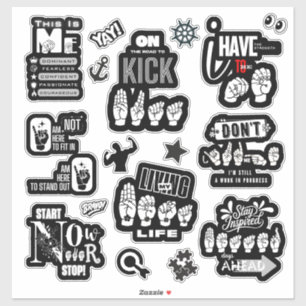 Sticker LE POUVOIR DE MOI — Manifeste d'autocollants inspi