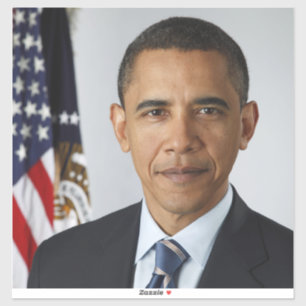 Sticker Le président américain Barack Obama à la Maison Bl