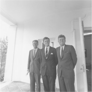 Sticker Le président américain John Kennedy et ses frères,