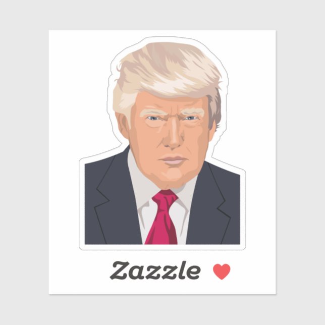 Sticker Le président Donald Trump (Feuille)