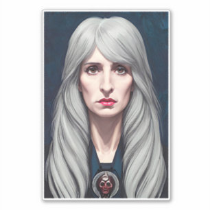 Sticker Le Protector Elder Witch Art Imaginaire peinture