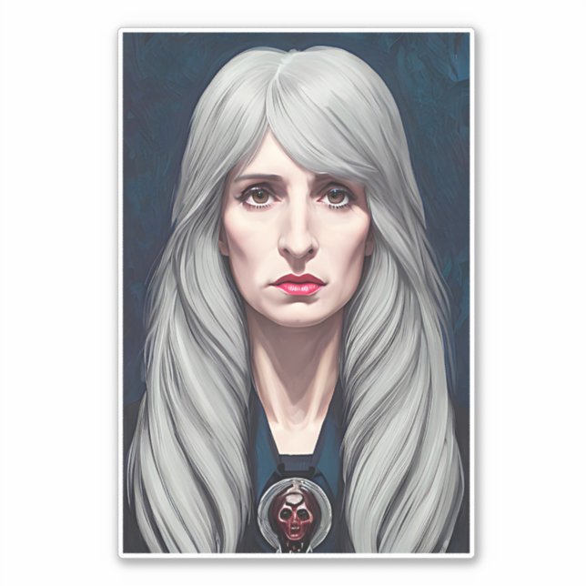 Sticker Le Protector Elder Witch Art Imaginaire peinture (Devant)