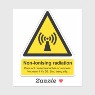 Sticker Le rayonnement non ionisant ne provoque pas de mau