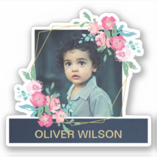 STICKER LE ROSE RECOUVERT PAR OR DE MARINE ROUGISSENT