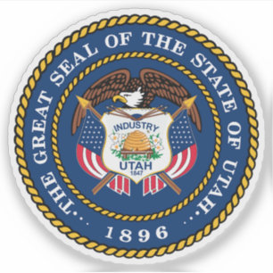 Sticker Le sceau de l'état de l'Utah