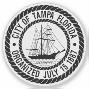 Sticker Le sceau de Tampa, Floride