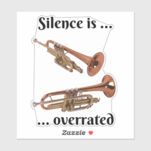 Sticker Le silence est surévalué - Trumpet