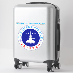 Sticker Le sous-marin vétéran du service silencieux élégan