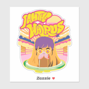 Sticker Le Super Walrus - Vibes Rock Retro