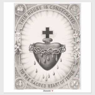 Sticker Le Très Saint Cœur de Jésus Symbole du Divin