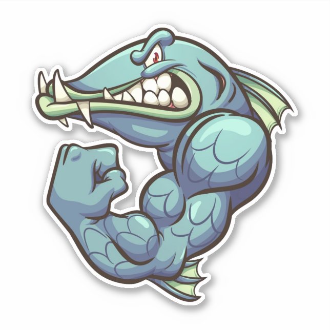 Sticker Le type dur - Barracuda (Devant)