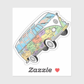 Sticker Le Vanlife Kombi voyageur