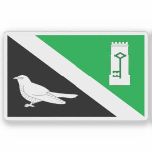 Sticker Le village de Heathfield drapeau,Sussex de l'Est,A