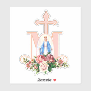 Sticker Le Vinyl Contour Religieux De La Vierge Catholique