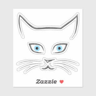 Sticker Le visage de Chat