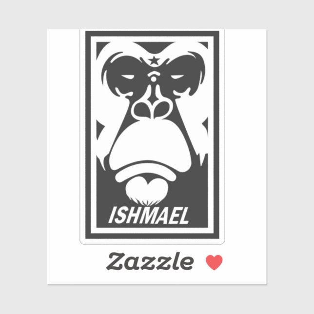 Sticker Le visage d'Ismaël (Feuille)
