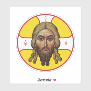 Sticker Le Visage Du Christ Icône Orthodoxe