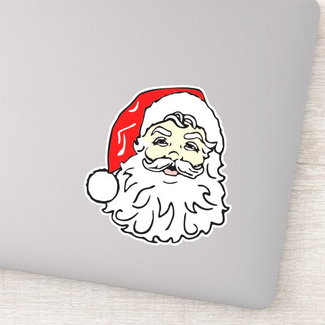 Sticker Le visage du Père Noël (Détail)