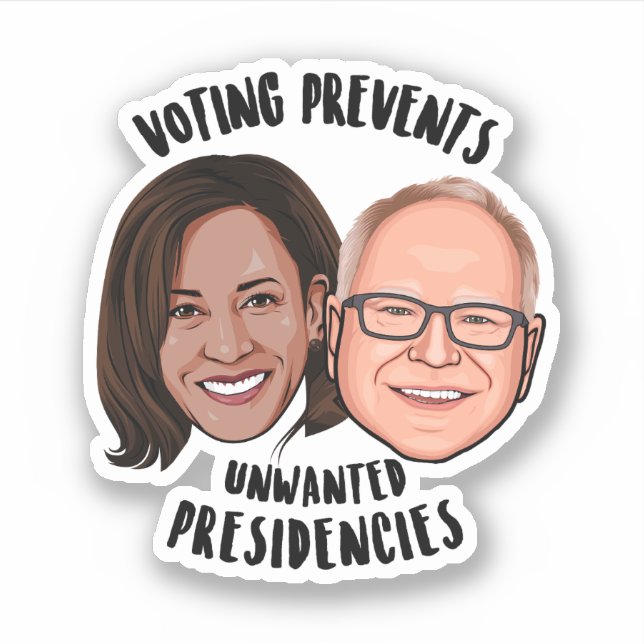 Sticker Le Vote Empêche Les Présidences Indésirées (Devant)