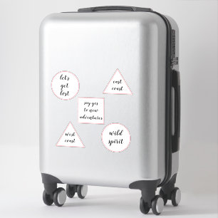 Sticker Le voyage d'envie de voyager cite le bagage de