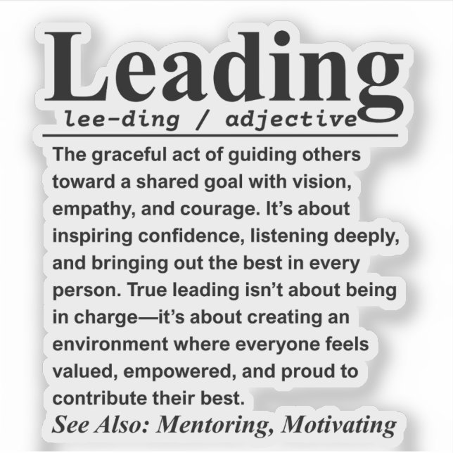 Sticker Leadership (Devant)