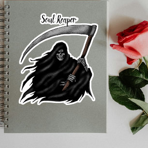 Sticker Lecteur de grim Halloween Vinyl Halloween