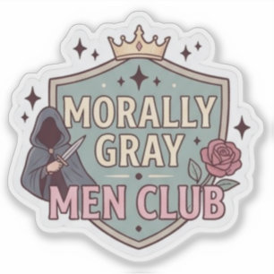 Sticker Lecteur de romantasy - Club des Hommes Moralement