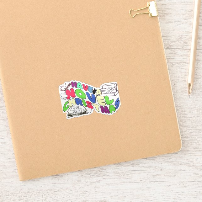 Sticker Lecture amusante Textes vagues pour les réservatio (Carnet)