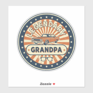 Sticker legendary grandpa