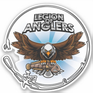 Sticker Légion des pêcheurs Décal de vinyle bleu