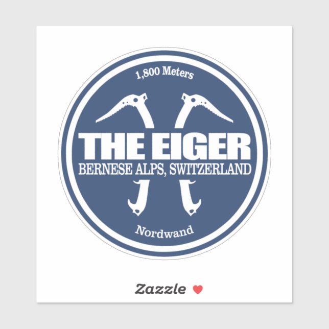Sticker L'Eiger (axes 2) (Feuille)