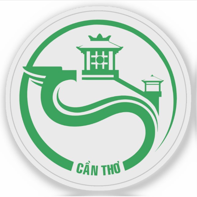 Sticker L'emblème de Càn Tho, Vietnam (Devant)