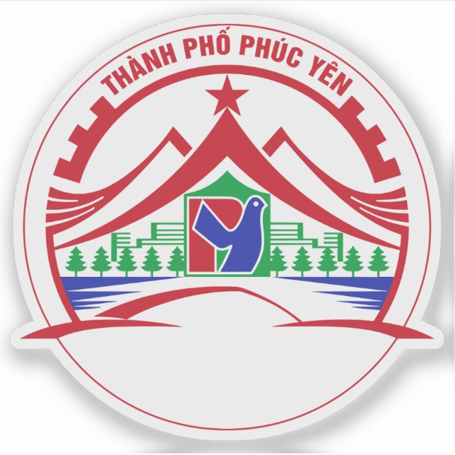 Sticker L'emblème de Thành Phố Phúc Yên, Vietnam (Devant)