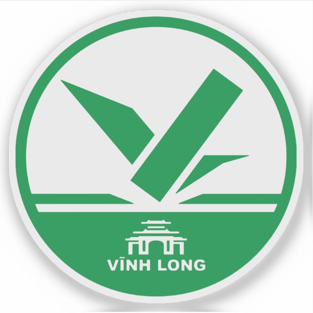 Sticker L'emblème de Vinh Long, Vietnam (Devant)