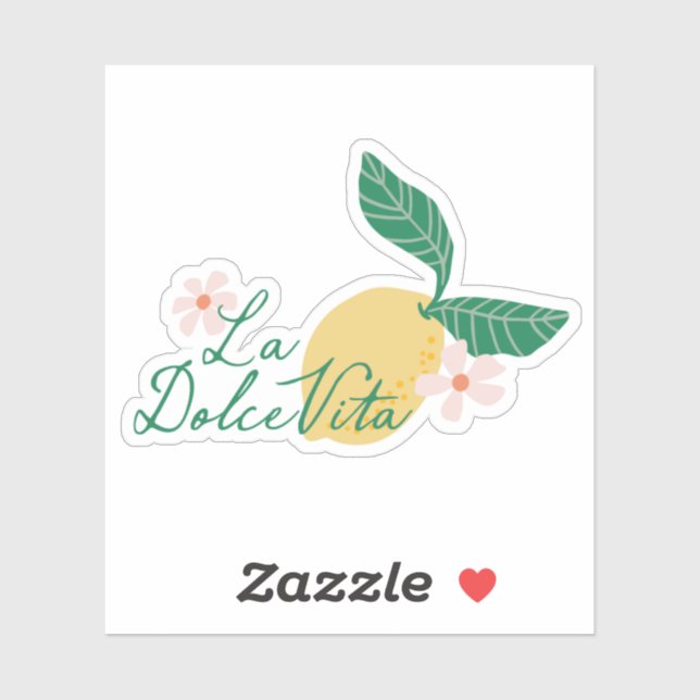 Sticker Lemon La Dolce Vita (Feuille)