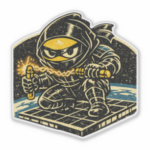 Sticker Lemon Solar Shinobi — Ninja Spatial Vintage 