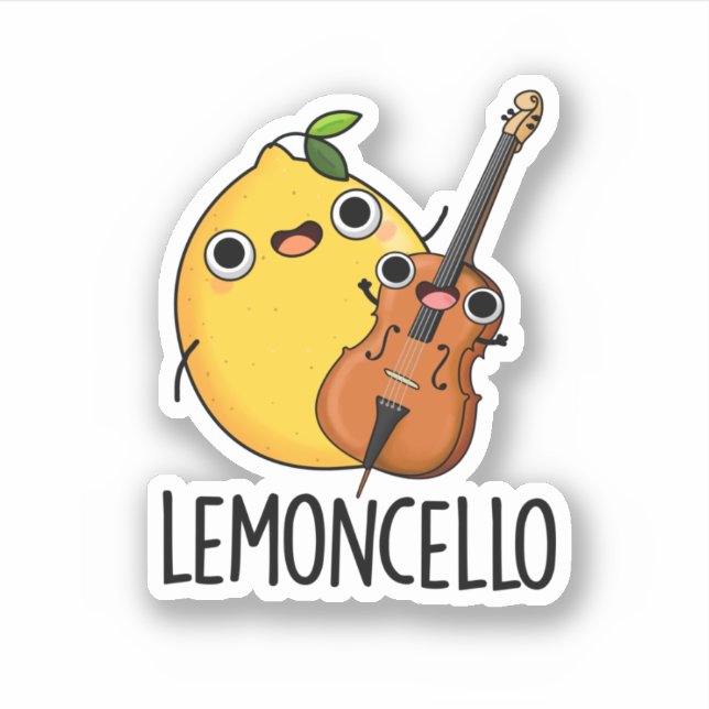Sticker Lemoncello Funny Drink Pun (Devant)