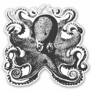 Sticker L'emprise des océans mystiques - pieuvre