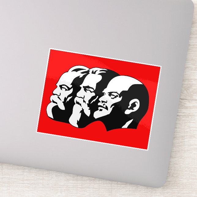 Sticker Lenin, Marx, Engels, Soviet Union, Communism (Détail)