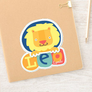 Sticker Leo le contour du lion Zodiaque