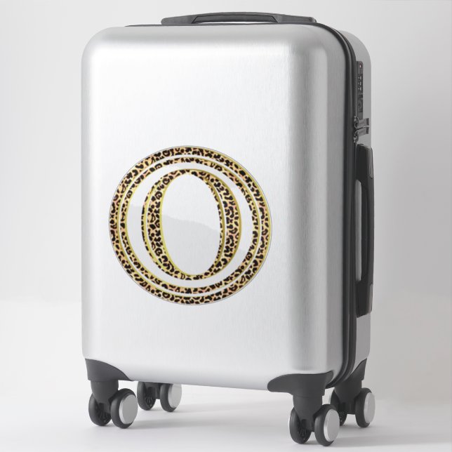 Sticker Leopard O (Sur valise)